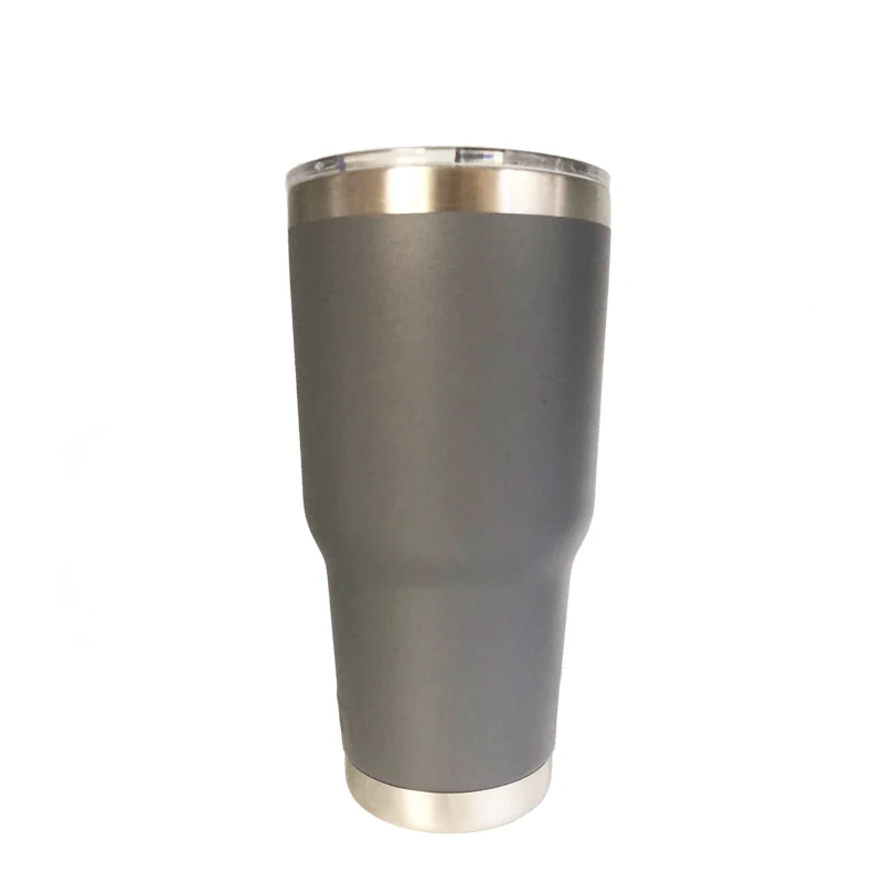 30 oz gray Персонализированная отделка любые логотипы имя подарок на день рождения тумблер дорожная кружка бутылка для воды Термос кофейные кружки - Цвет: 30 oz gray