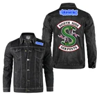 Джинсовая куртка Riverdale, мужская повседневная однобортная джинсовая куртка с лацканами, мужские куртки, пальто