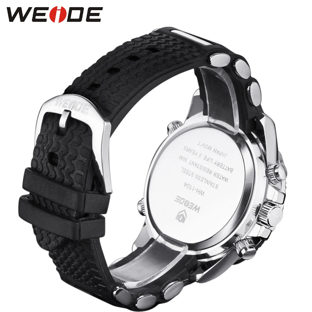 WEIDE мужские часы люксовый бренд аналоговый цифровой календарь Автоматическая