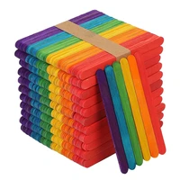 1000 pcs colored popsicle sticks natural lollipop sticks jumbo wooden lolly sticks for craft homemade diy model making