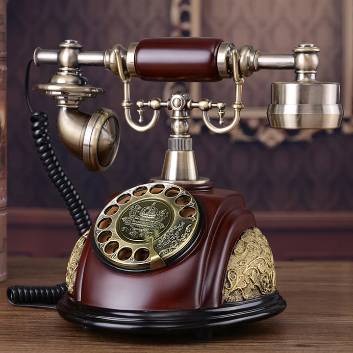 Винтажный Европейский беспроводной телефон поворотная пластина поворотный