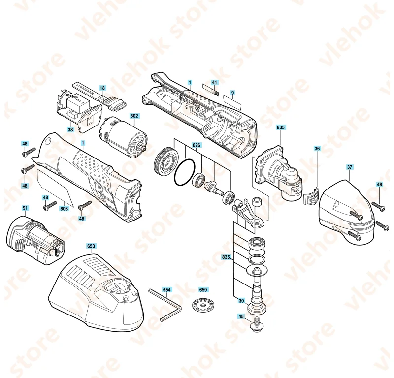 Шестеренка для BOSCH GOP10.8V-LI PS50 GMF10.8V-LI GOP12V-LI GOP10V-LI 2609199186 аксессуары