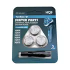Сменные головки для бритвы из нержавеющей стали HQ9, 3 шт., подходит для Philips Norelco HQ9190 HQ9199 PT920 HQ8253 HQ8260 HQ8261 HQ8155 HQ8172