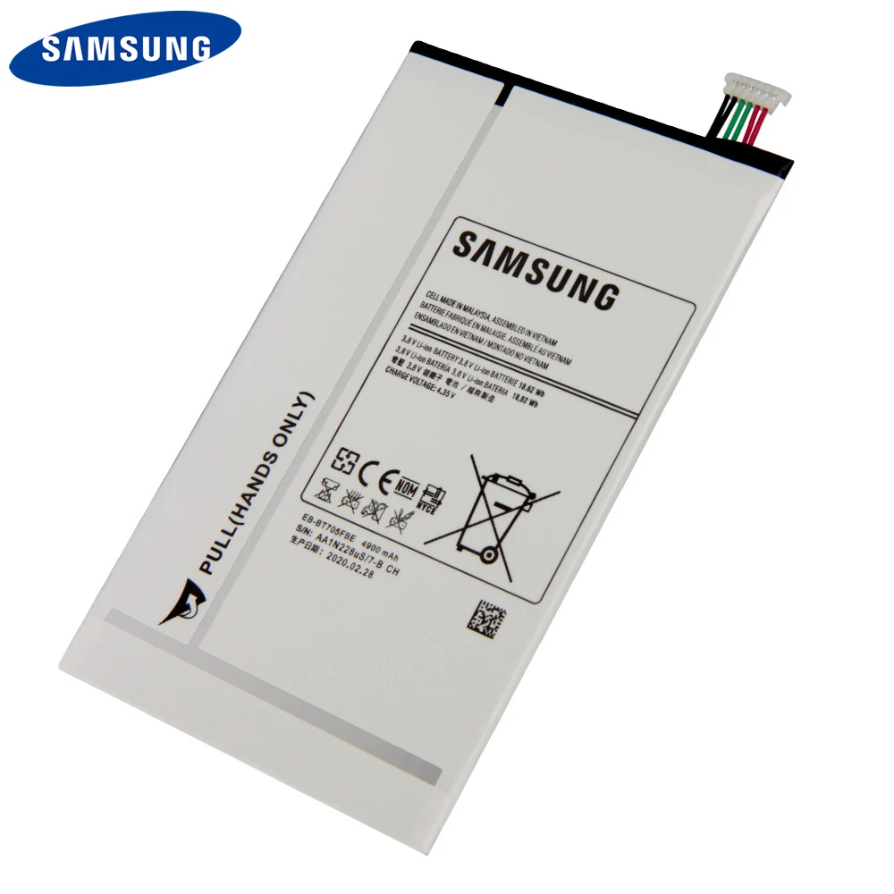 Оригинальная запасная EB-BT705FBC для планшета Samsung GALAXY Tab S 8 4 T700 T705 EB-BT705FBE