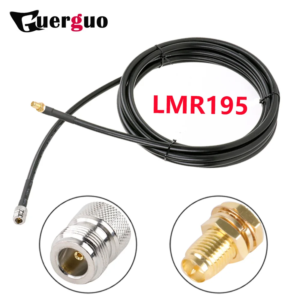 

Кабель-удлинитель LMR195 50-3, Женский и Женский Разъем 50 Ом, Pigtail Jumper для беспроводного маршрутизатора 3G 4G LTE