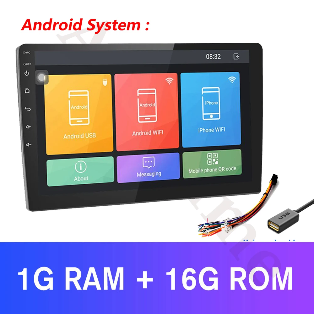 AMPrime " Android автомобильный Радио 2 Din мультимедийный плеер gps навигация авто стерео wifi Bluetooth видео плеер с камерой заднего вида