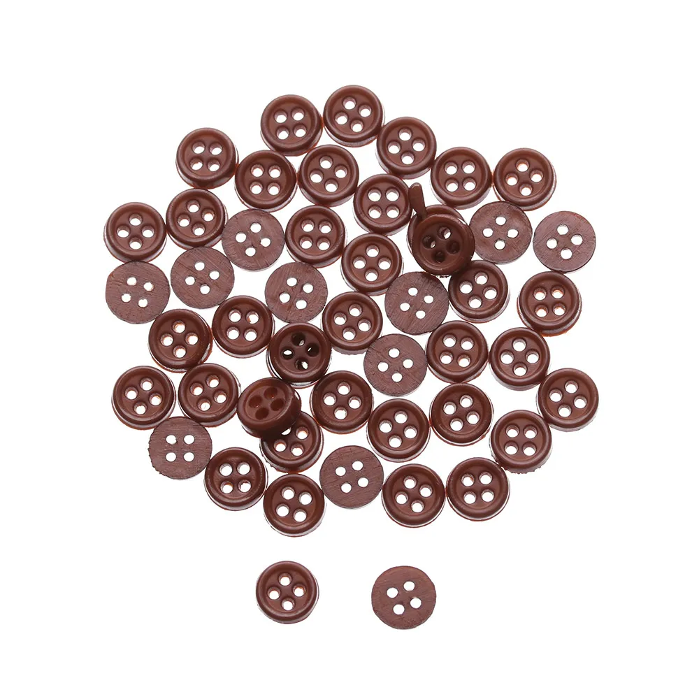 50 шт./упак. 6 мм мини кнопки ручной работы для куклы сделай сам кукла одежда