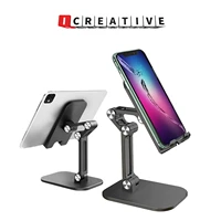 icreative desk phone holder for tablet smartphone adjustable universal portable bracket foldable mobile stand use while charging