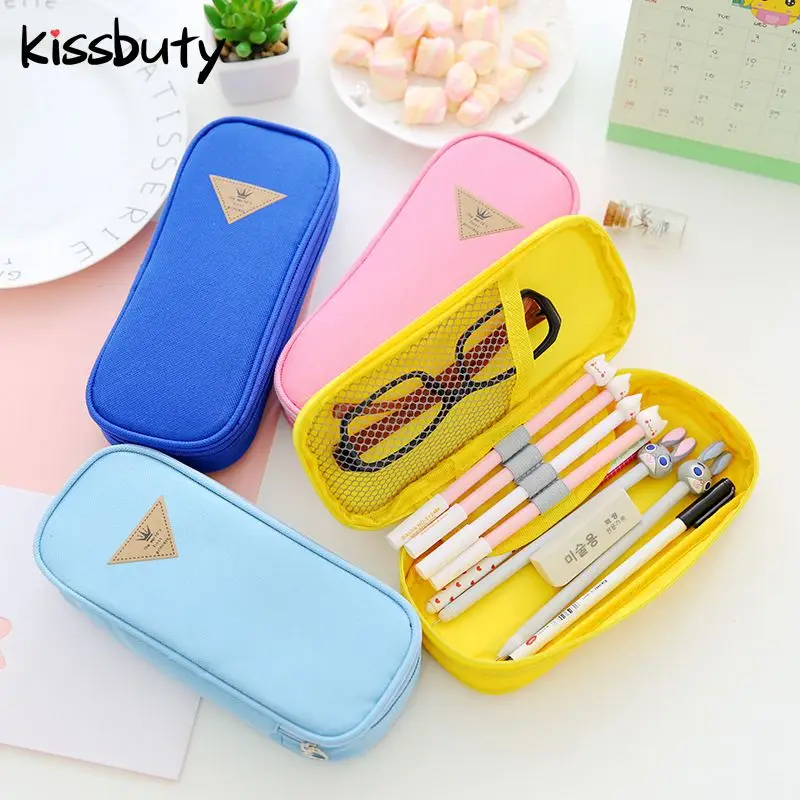 

Многофункциональный чехол-книжка для карандашей большой емкости карамельных цветов, Канцелярский органайзер для хранения, сумка для каран...