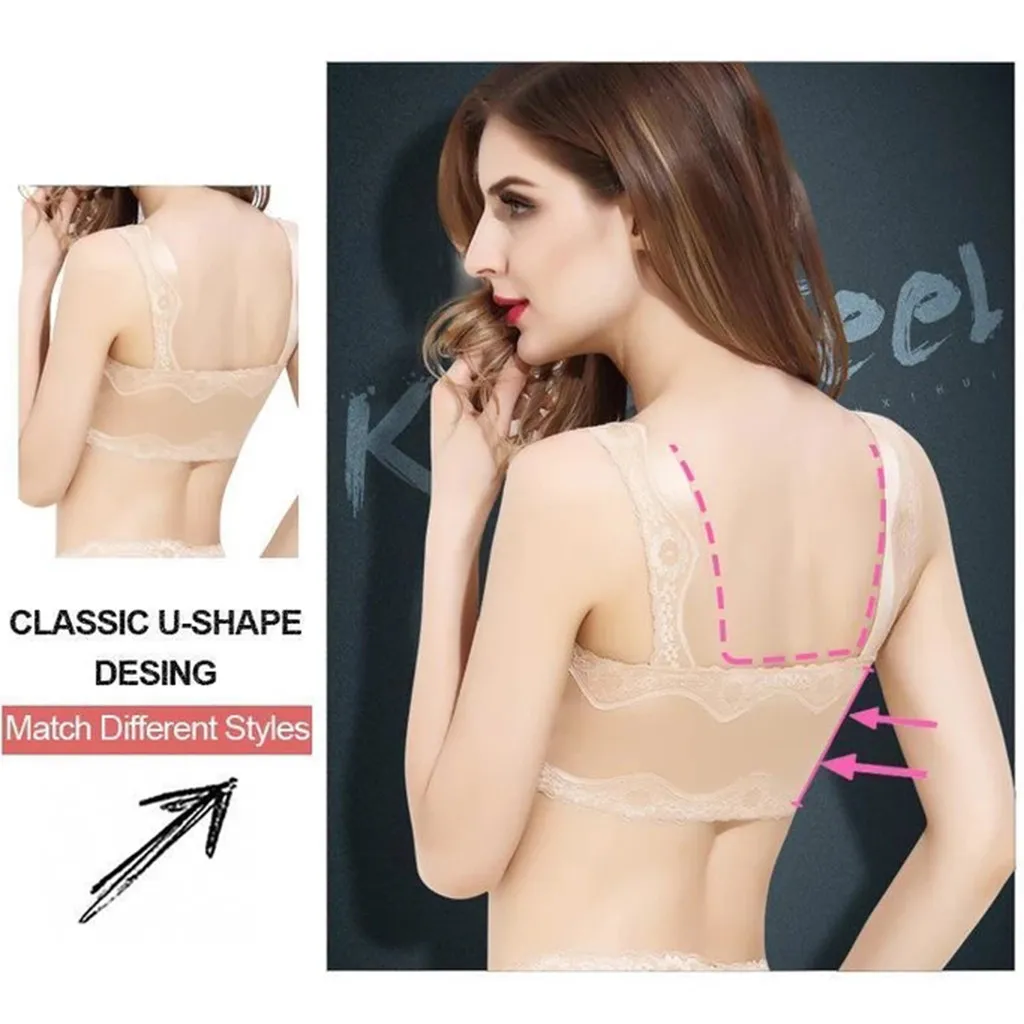 Женский бюстгальтер большого размера беспроводной с защитой от провисания на