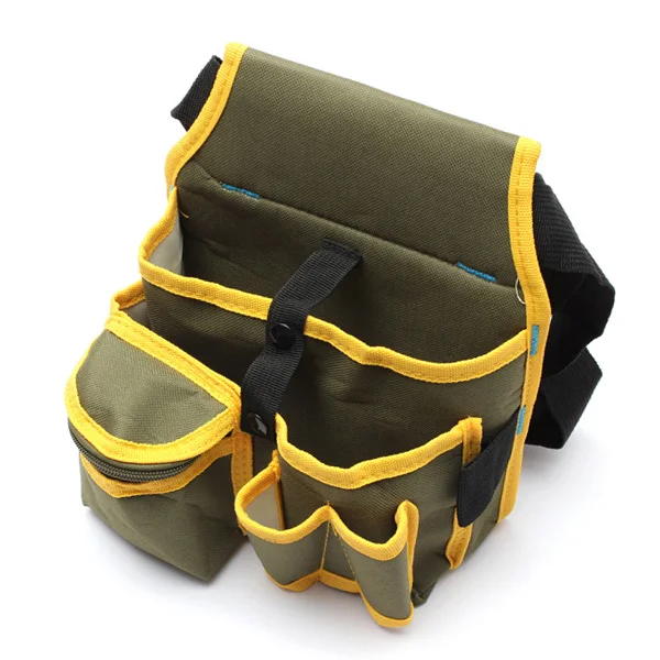 Парусиновая сумка для хранения инструментов мешочек 24 х21 см с ремнем садовых