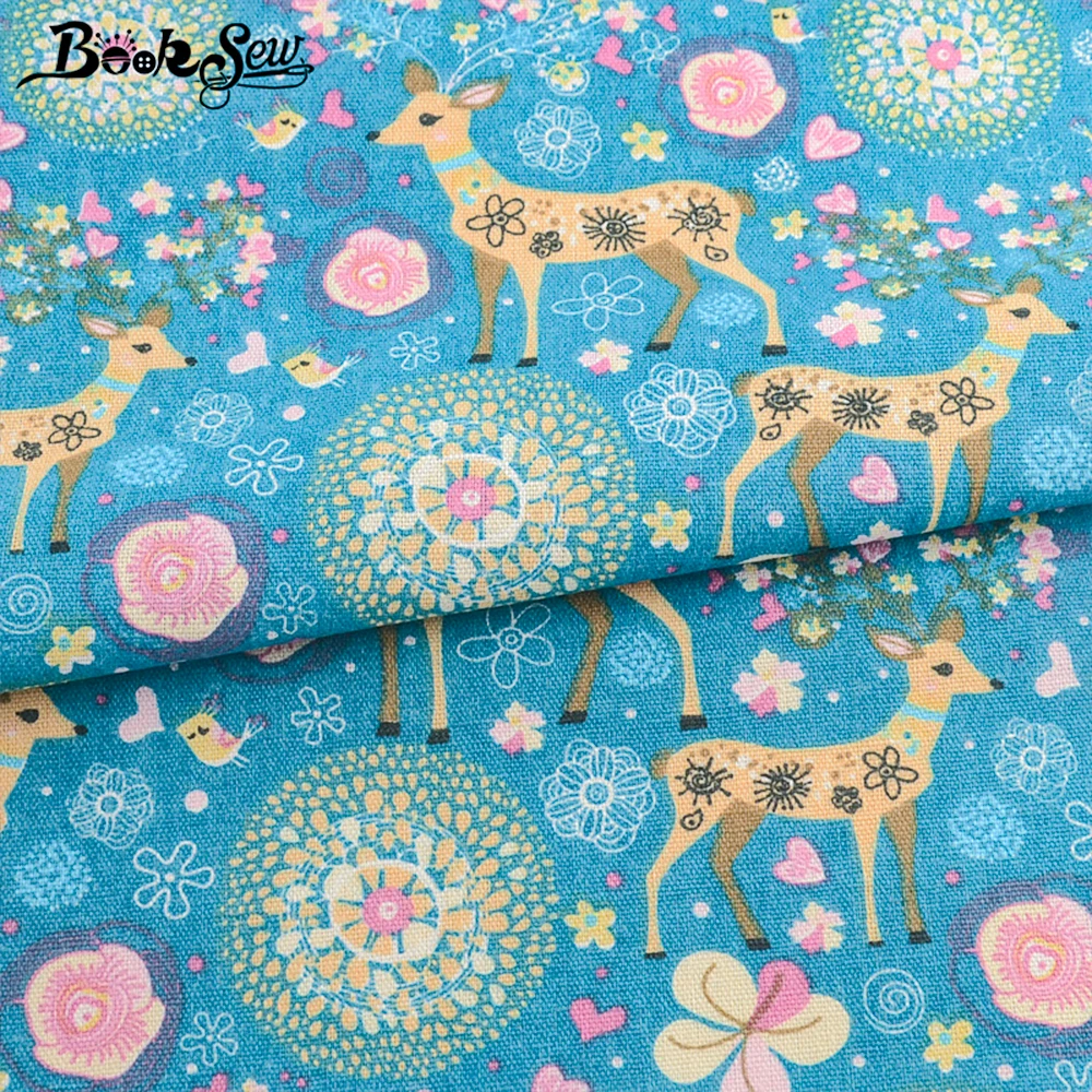 Тканевая картина с изображением оленя в африканском стиле 4 шт./лот 45x45 см хлопок