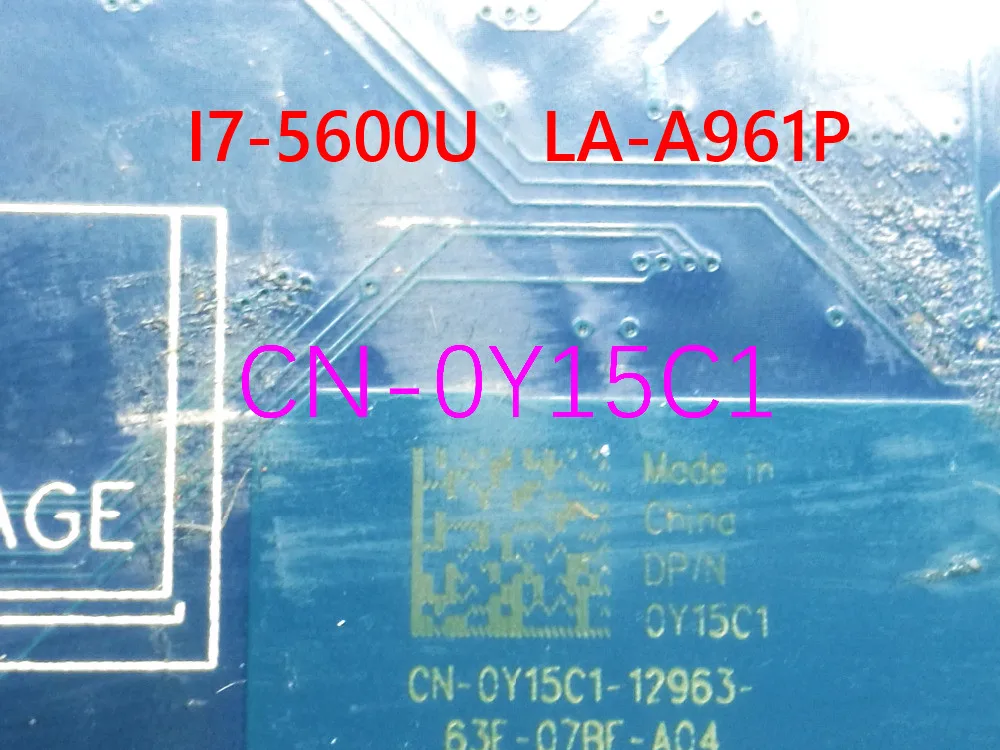 Материнская плата для ноутбука Dell Latitude E7450 CN 0Y15C1 Y15C1 ZBU10 LA A961P I7 5600U материнская 100%