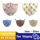 Маска многоразовая для взрослых, с цветочным принтом, Пылезащитная, PM2.5