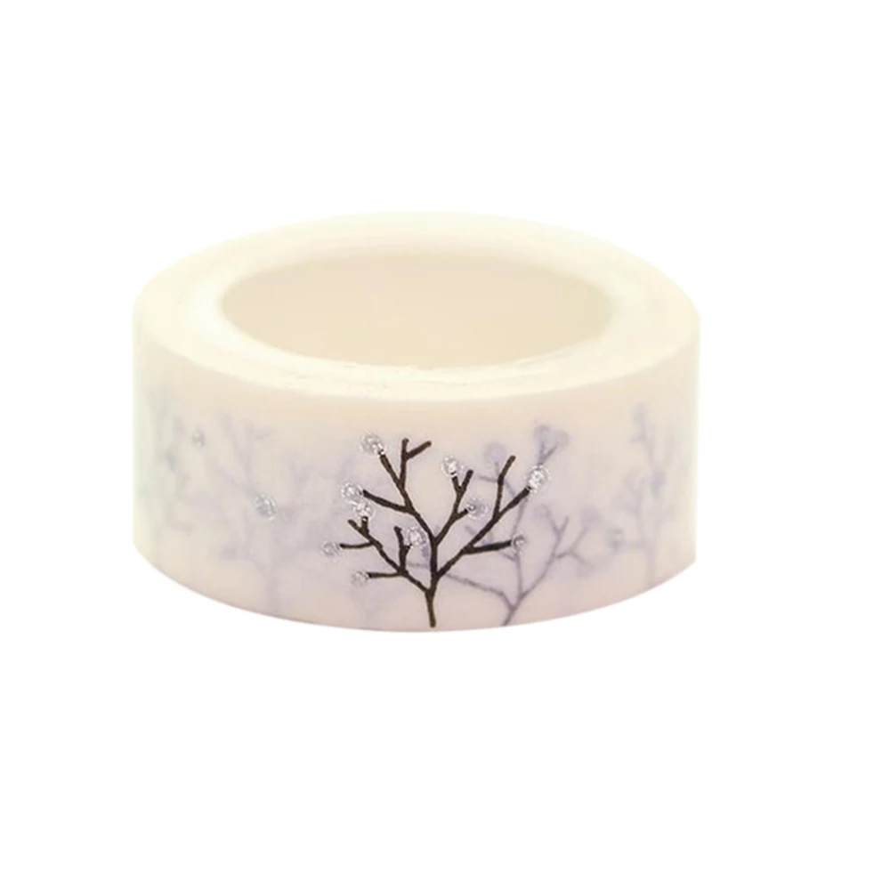 15 мм * 5 м Золотая фольга/серебряная фольга печатные узоры васи клейкая лента