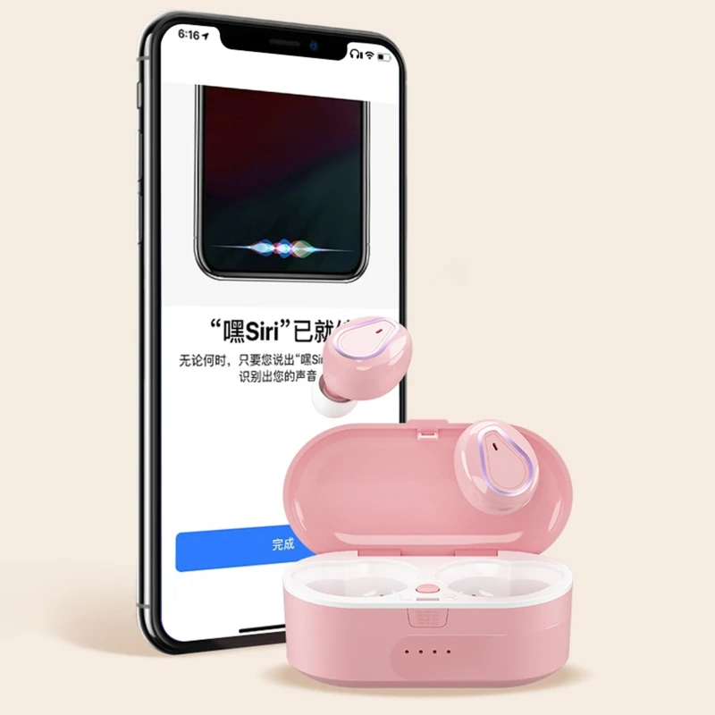 

Stereo Headset True TWS Wireless Bluetooth 5.0 Earphones Headphones Mini In-Ear Earbuds