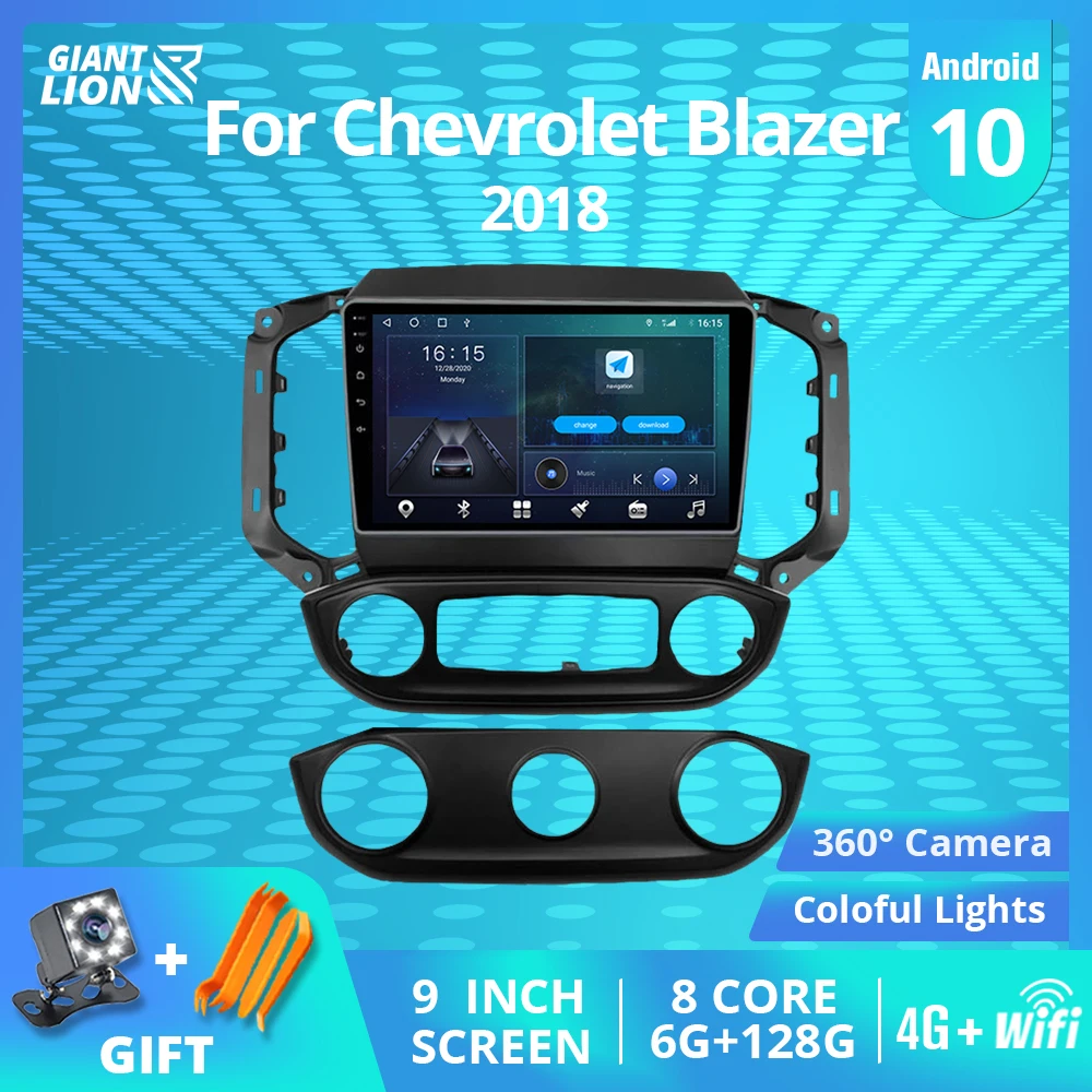 Автомагнитола TIEBRO 2DIN Android 10 для Chevrolet Blazer Колорадо S10 2018 IPS экран GPS DSP Carplay