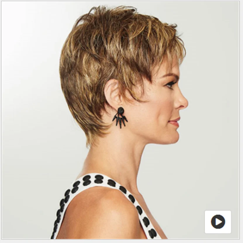 Новый европейский парик с короткими волосами из высокотемпературного шелка