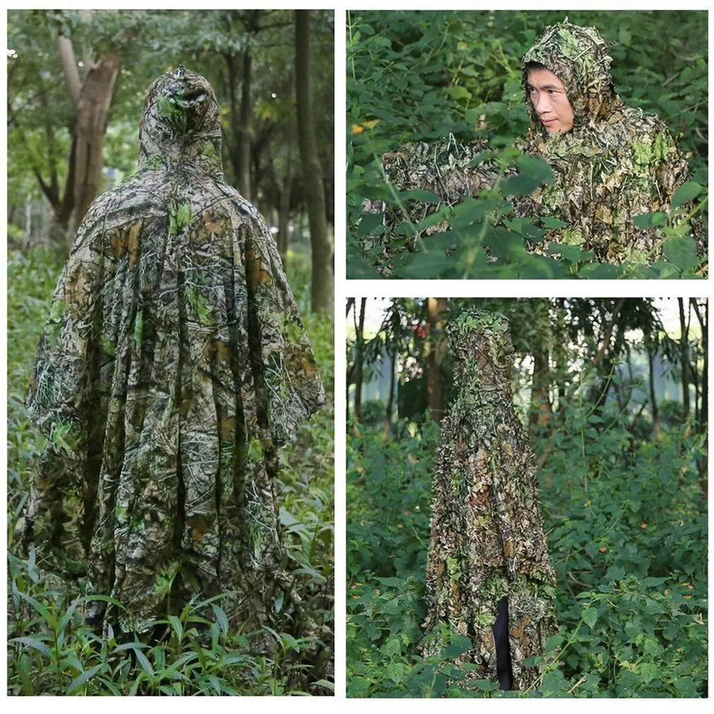 Камуфляжная одежда для охоты с 3D Кленовым листом Bionic Ghillie Yowie снайперская куртка