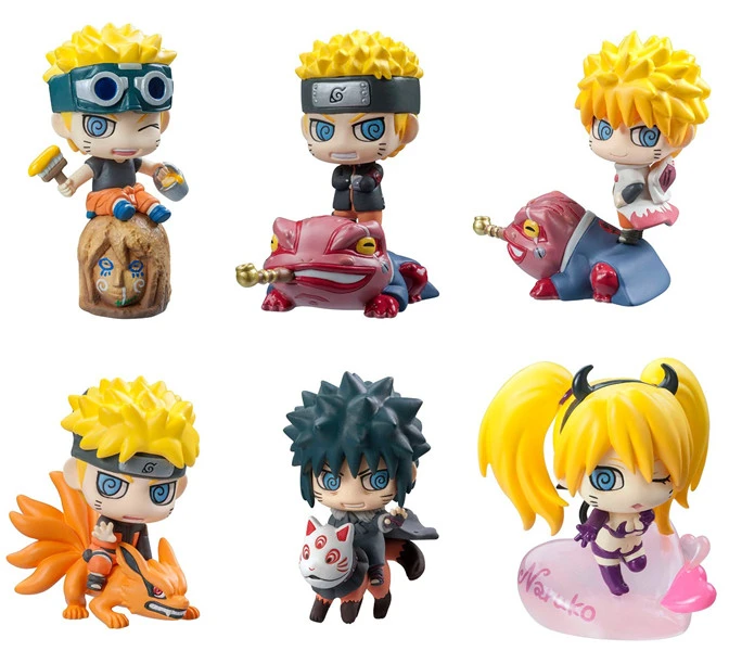

6 Pcs/set Anime Naruto Q Version Kakashi Garaa Sasuke Sakura Hidan Itachi Figure Model Toys For Children Collectible Gift Dolls