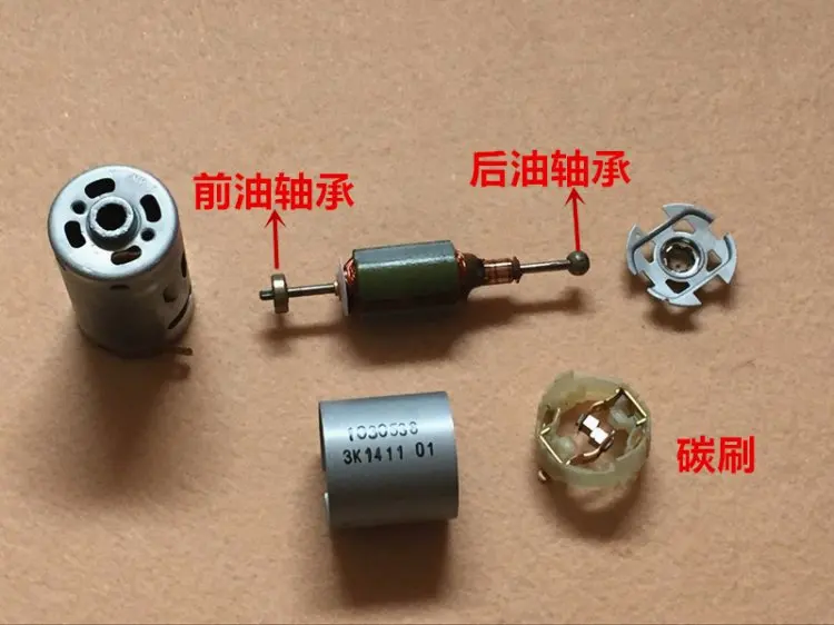 Оригинал для Джонсона 390 DC мотор двойной выходной вал высокая скорость 12V 18V 11700rpm