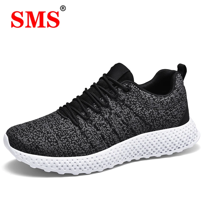 

SMS Men Light Running Shoes Comfortable Casual Men Mesh Sneaker Breathable Non-slip Wear-resistant Outdoor Male Sport Shoes