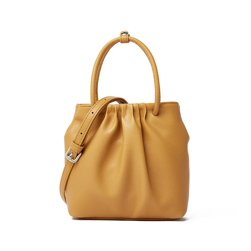 

2020 New Summer New Version Super Fire Mini Cloud Bag Soft Leather Shoulder Messenger Fold Leather Handbag Handbag satchels