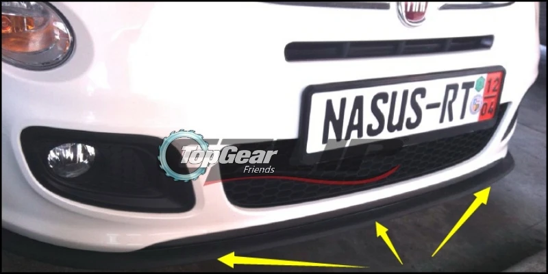 Дефлектор губ бампера для Fiat Fiorino / Qubo 2007 ~ 2020 передняя юбка спойлера тюнинга