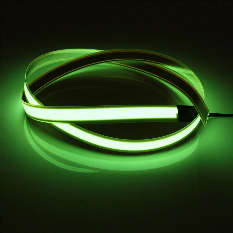 Lemon green Jiguoor 1 м 4 режима светодиодный светильник полоса Электролюминесцентная лента EL провод светящаяся веревка плоский светильник праздничные вечерние рождественские украшения - Испускаемый цвет: Lemon green