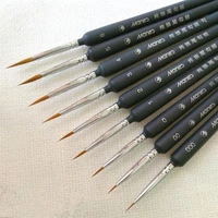 miniature paint brush set professional nylon brush acrylic painting thin hook line pen art supplies hand painted