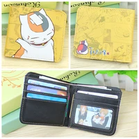 anime natsume yuujinchou bifold short wallet nyanko sensei anime purse