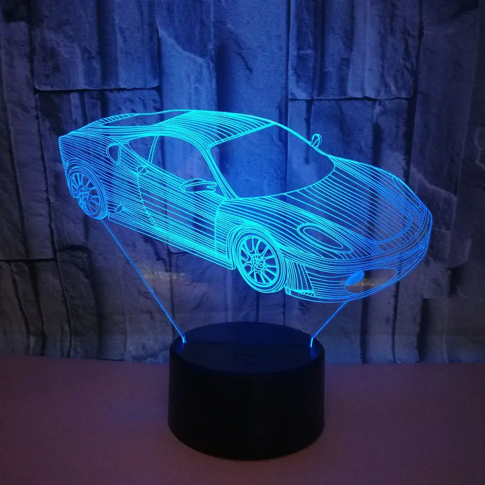

Strange new products wholesale LED foreign trade table lamp decoration night light 3D lamp car 3D lighting gift table lamp