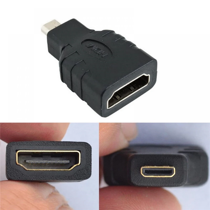 10 шт. HDMI Type A Female to Mini D Мужской адаптер Позолоченный разъем конвертер