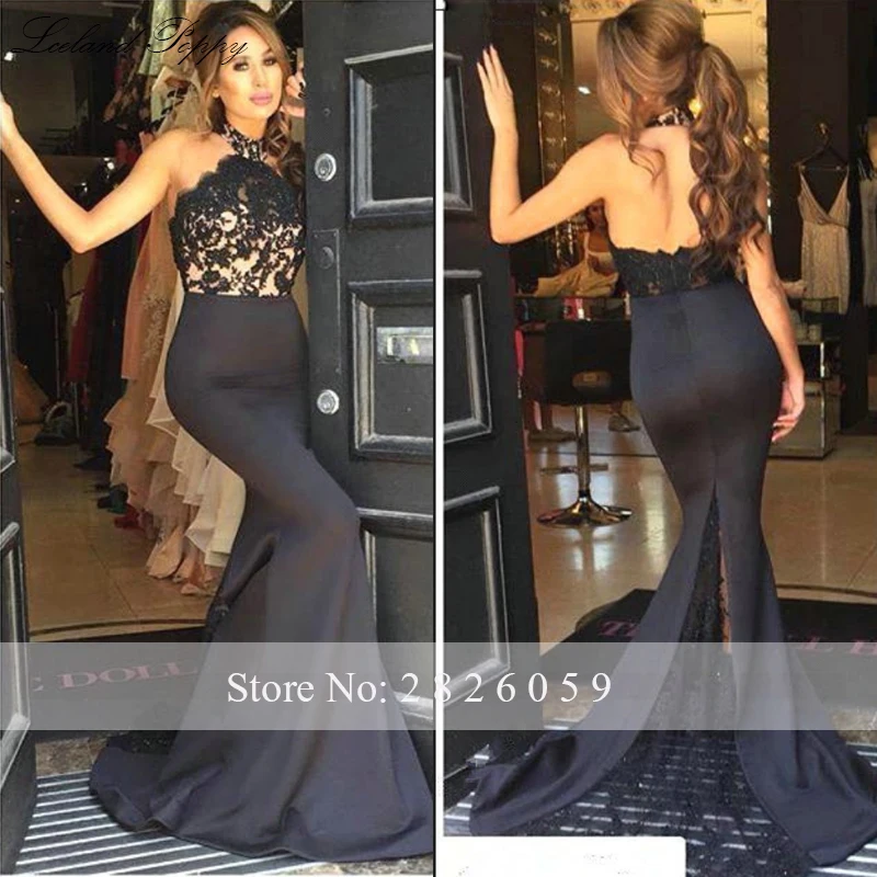 Элегантное женское платье с лямкой на шее подружки невесты юбкой-годе атласное