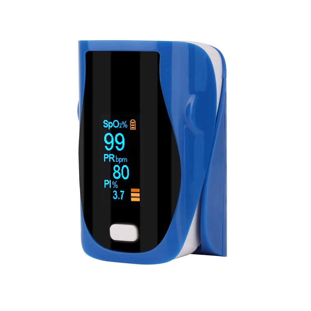 SH-K3-blue-nobag RZ Пульсоксиметр для пальцев, оксиметр для измерения артериального давления, медицинский уход, pr-сигнализация, медицинское оборудование, пульсоксиметр, Пульсоксиметр - Color: SH-K3-blue-nobag