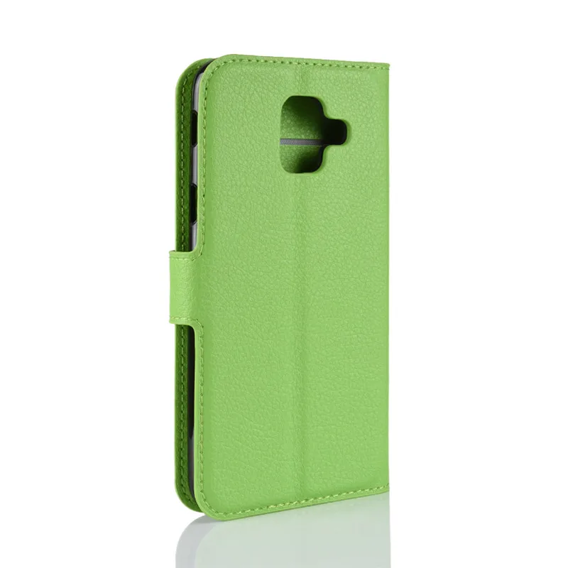 Flip Cover PU Leather Phone Case For Samsung Galaxy A6 Plus 2018 A 6 A62018 A6plus SM-A600F SM-A605F Wallet | Мобильные телефоны и