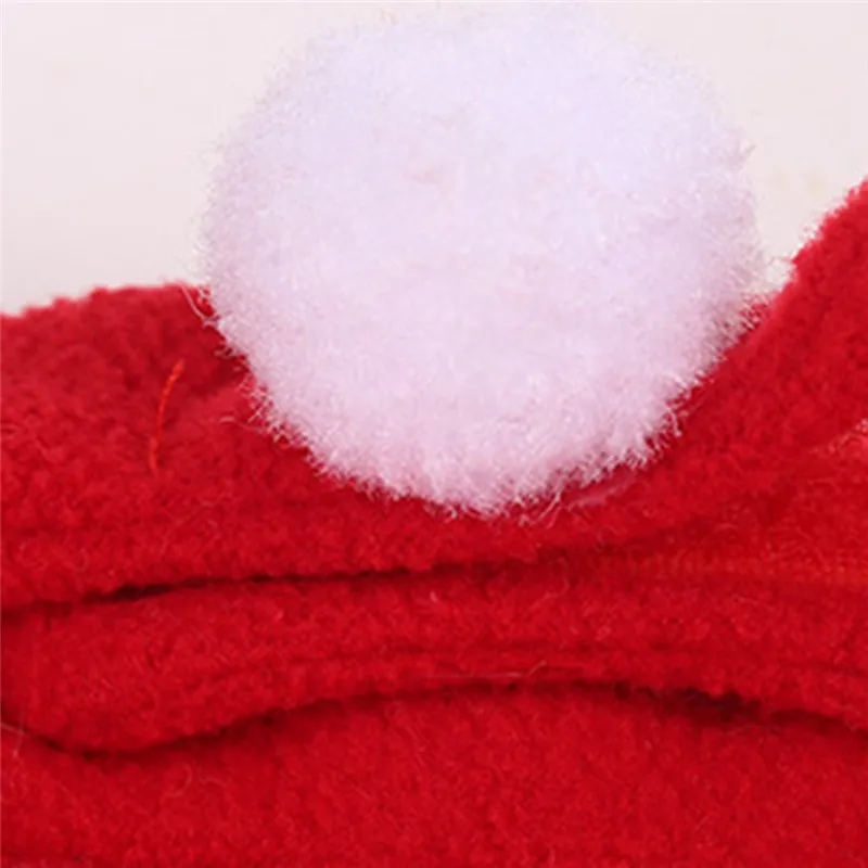 Рождественская накидка для домашних животных костюм собаки красная и шляпа