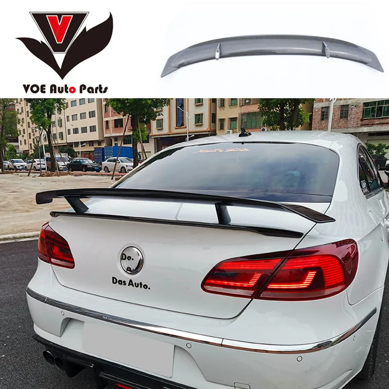 

CC Carbon Fiber Gloss Black Car-styling Trunk Rear Wing Boot Spoiler for Volkswagen 2010 2011 2012 2013 2014 2015 2016 2017 2018