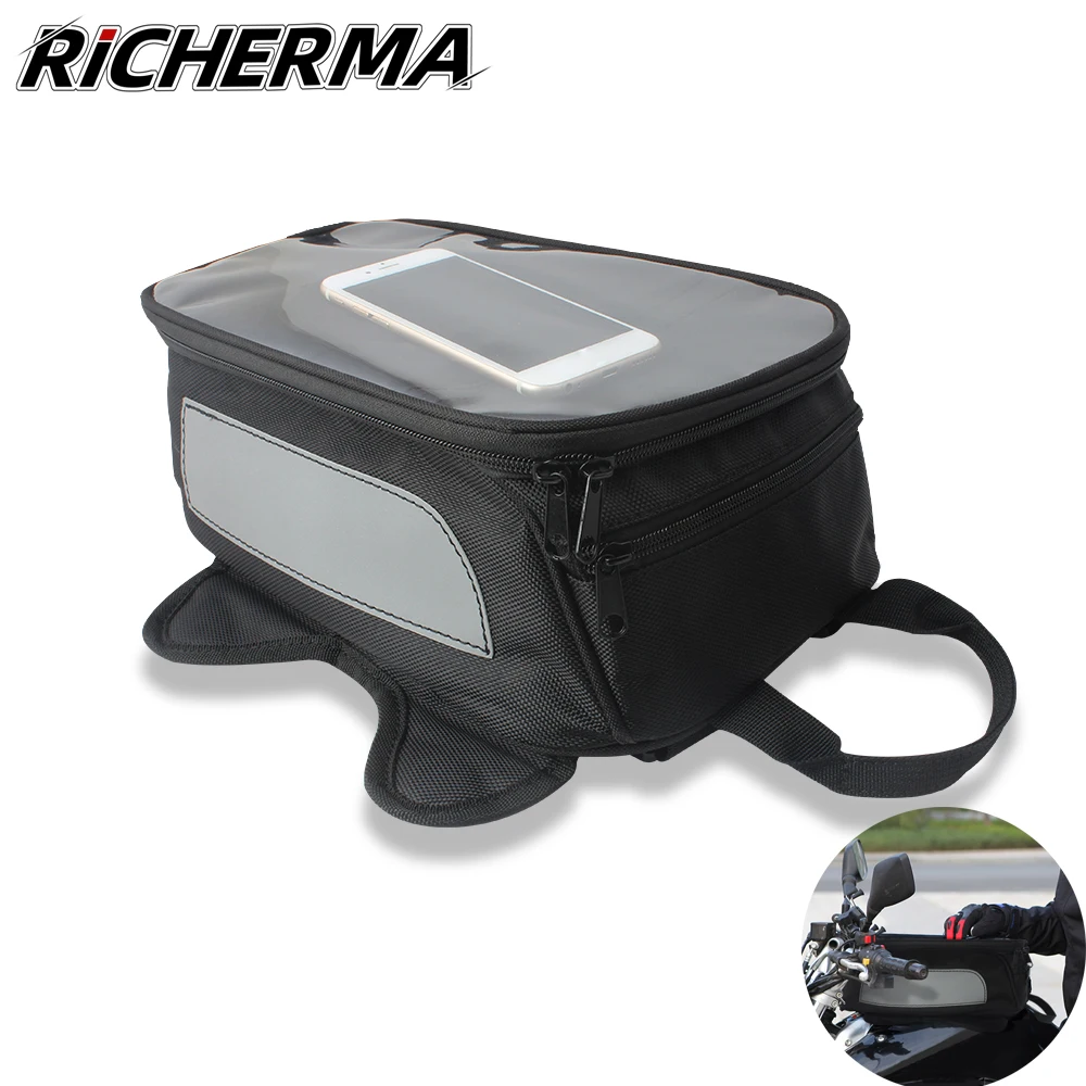 Водонепроницаемая сумка на топливный бак мотоцикла с сенсорным экраном