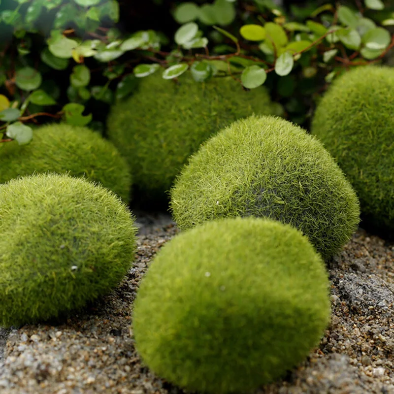 

Artificial Moss Rocks Decor Fake Moss Stones Grass Bryophytes Green Moss Balls For Home Garden Landscap Decoration Diy Potted