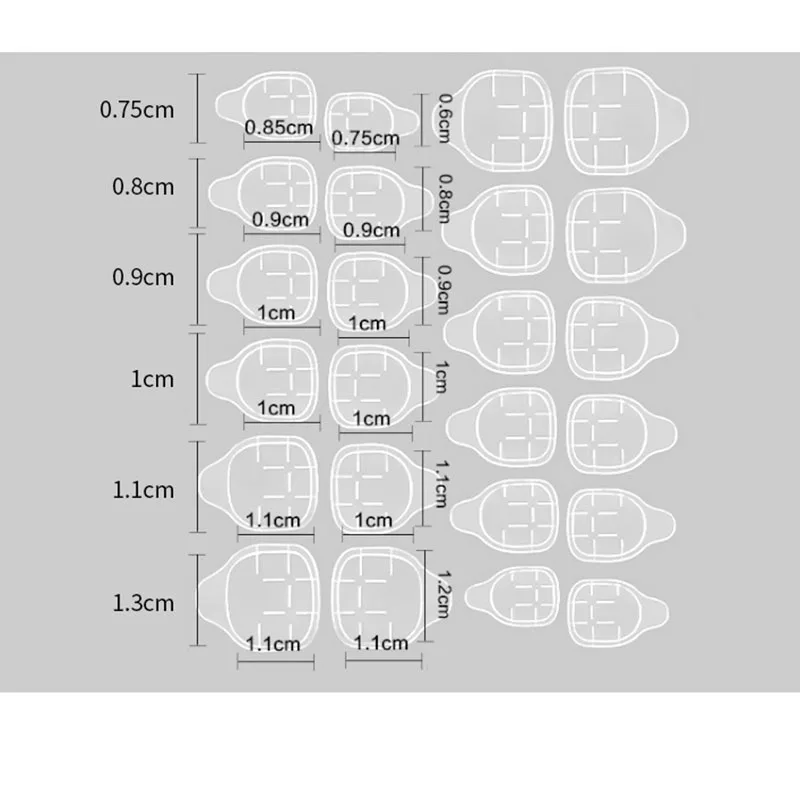 1/5/10 лист сделай сам наконечник для ногтей прозрачный двухсторонний
