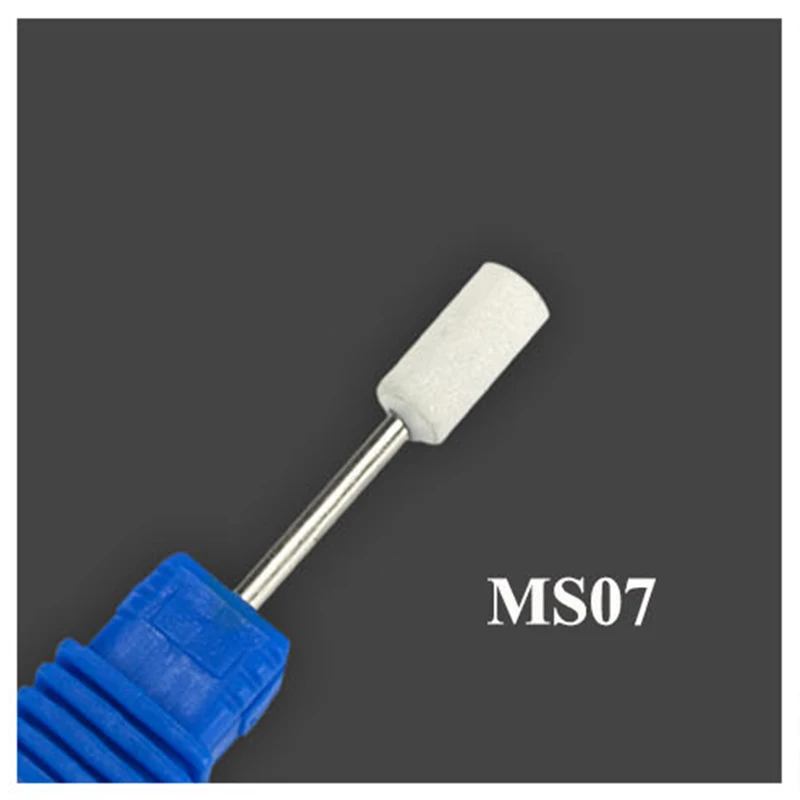 MS07 1 шт. фрезы для ногтей 3/3" профессиональные фрезы для обработки камня, Электрический Маникюрный аппарат, аксессуары, фрезы для ногтей, пилки для ногтей, инструменты для дизайна ногтей, MS01-10 - Цвет: MS07