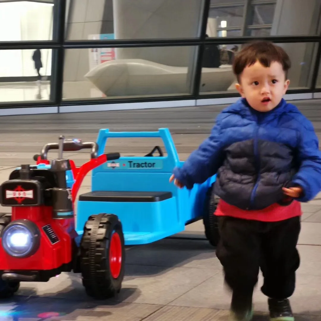 Детский Электрический Трактор для ходьбы детская игрушка детей может сидеть