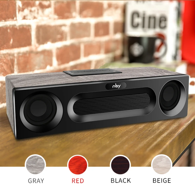 Деревянная Портативная колонка сделай сам с Bluetooth звуковая система 3D стерео