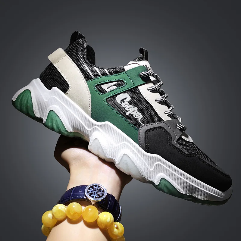 

2021 spring men's mesh breathable sneakers ins Korean version of old shoes student running shoes trend shoes men sneakers