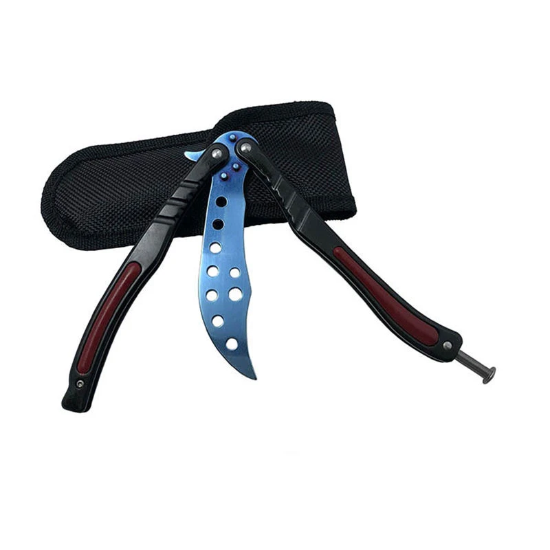 1119 Нож-бабочка, karambit, складной нож, тренировочный нож, лезвие, подарок, balisong, Counter Strike, игровой нож, не заточенный, металлический - Цвет: 1119