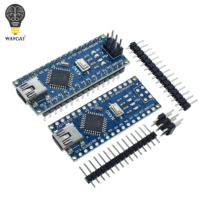 WAVGAT продвижение Arduino ардуино Nano 3,0 Atmega328 контроллер Совместимость совета для Arduino модуль PCB развитию без USB