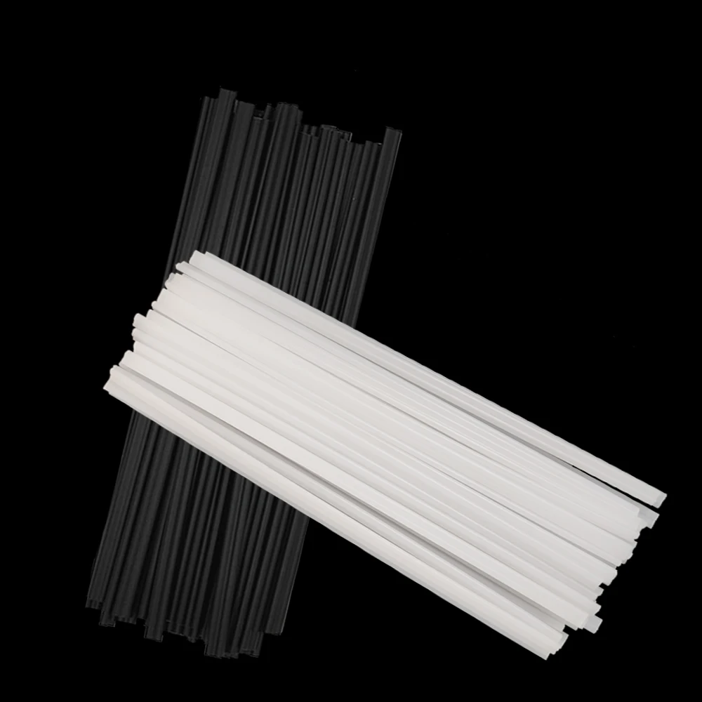 Пластиковые сварочные прутки черные/белые длиной 5x2 5 мм из полипропилена 200