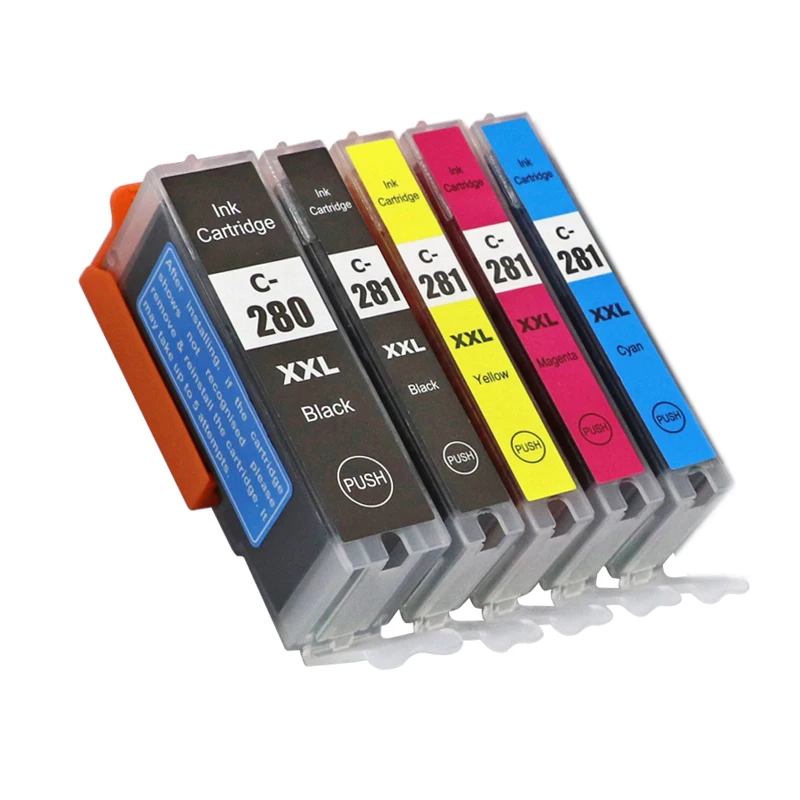 

PGI280 PGI-280 CLI-281 compatible Ink Cartridge For Canon TR7520 TR8520 TS6120 TS8120 TS9120 inkjet printer
