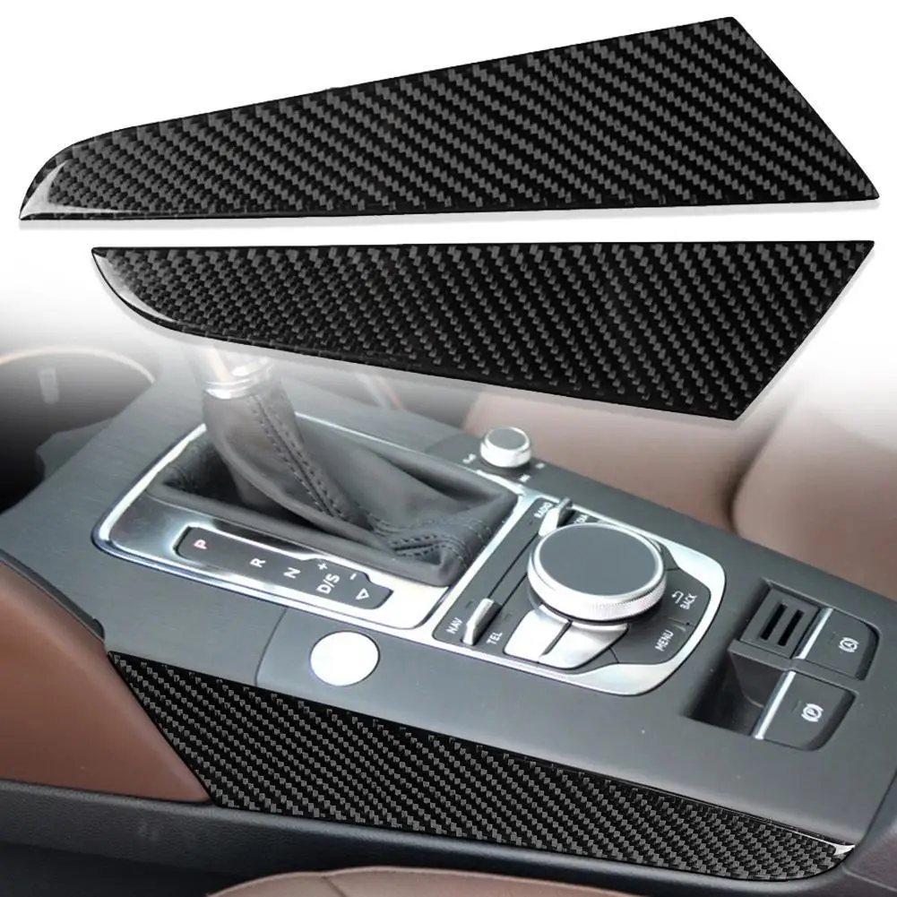 

2Pcs Car Interior Left-hand Drive Gear Side Panel Stickers for Audi A3 2014-2019